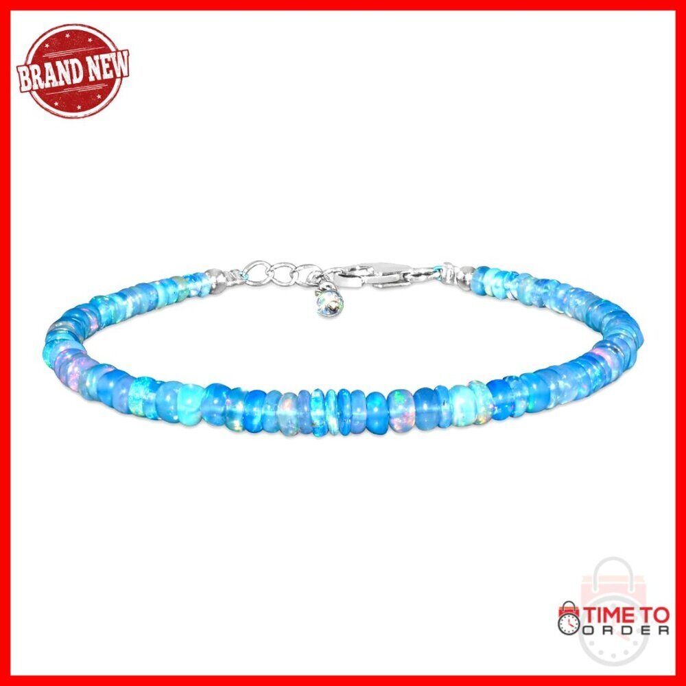 Sterling Silver Gemstone Bracelet Elegant Minimal Chic Healing Crystal Jewelry